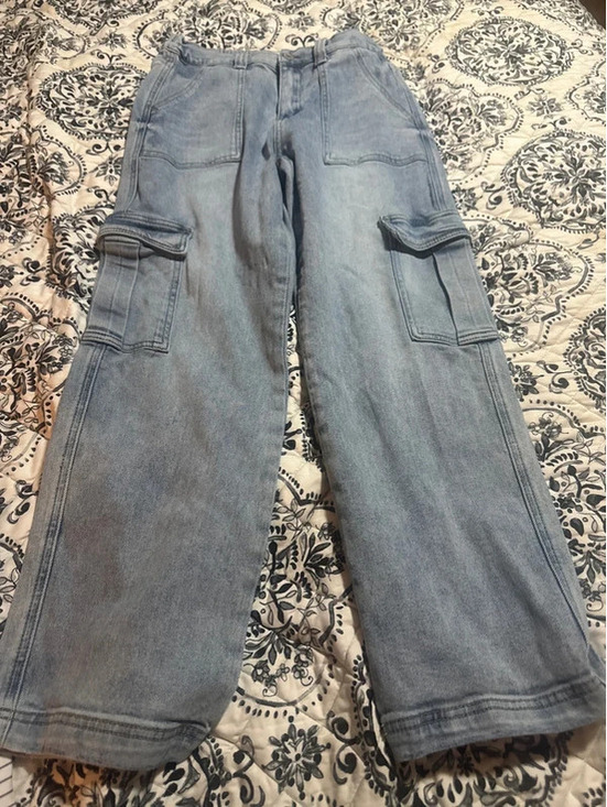 Vervet Denim - Vervet Light Wash Cargo Jeans Utility Pants